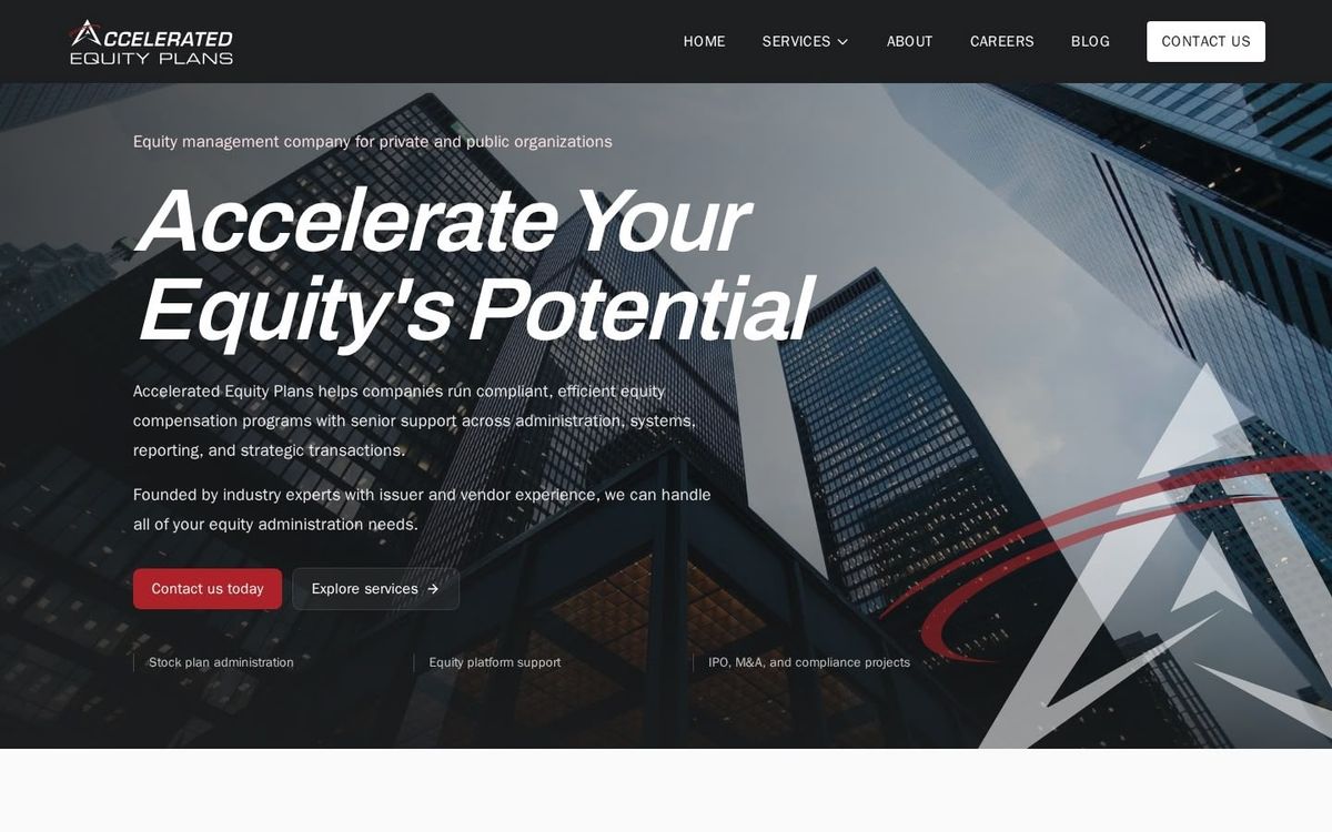 Accelerated Equity Plans