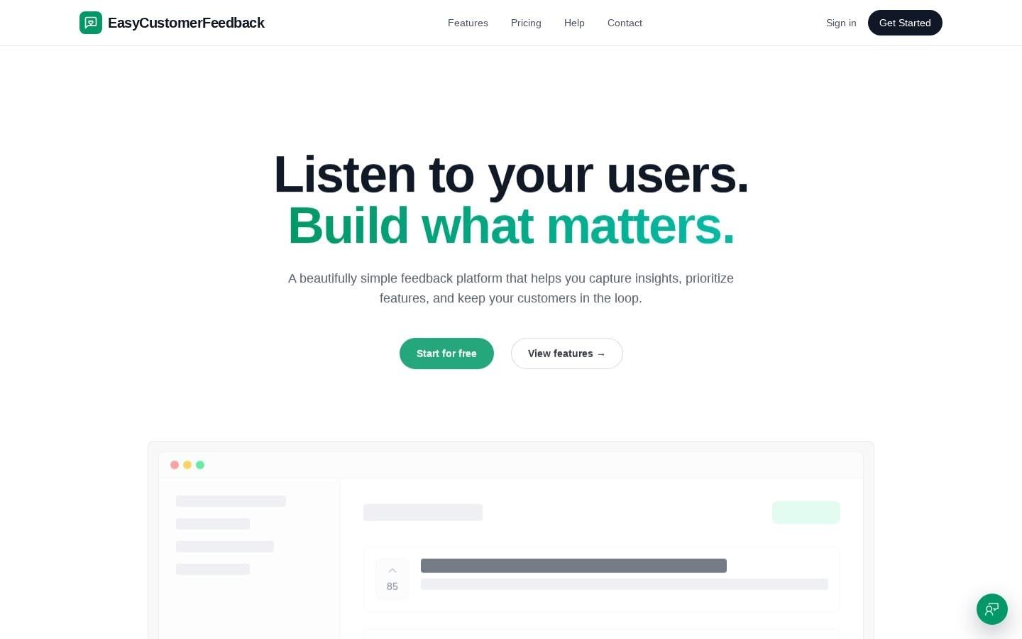 Introducing EasyCustomerFeedback