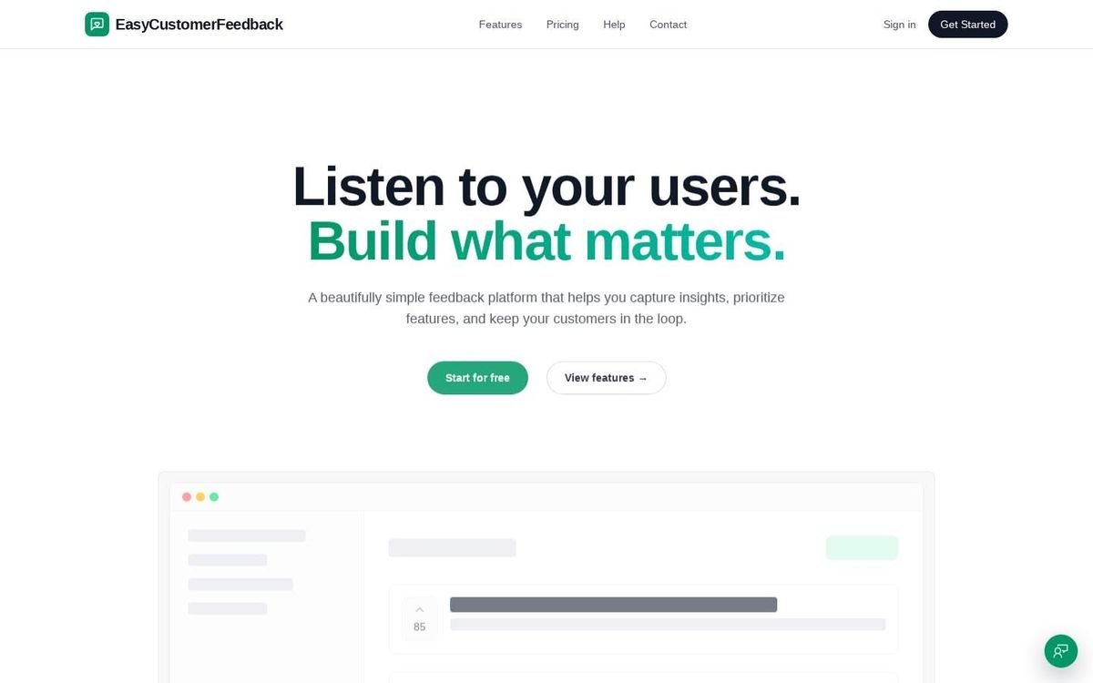 EasyCustomerFeedback